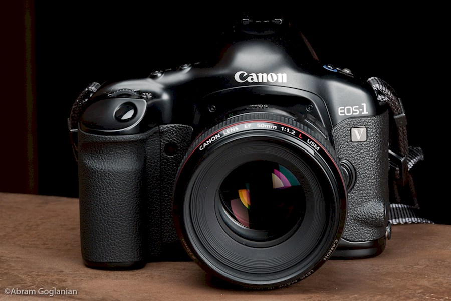 A Canon EOS 1 film camera